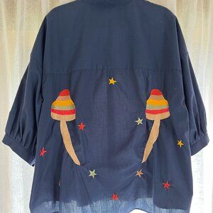 Maison Sarayan | Mushroom Embroidery Blouse